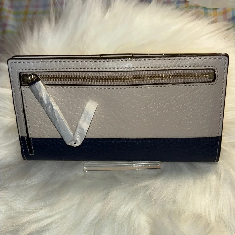 NWT Kate Spade Blue and White Wallet - Picture 3 of 12